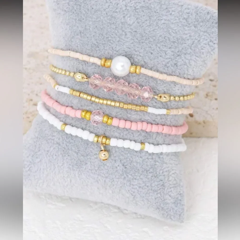 Elegant Beaded Bracelet Set A1235